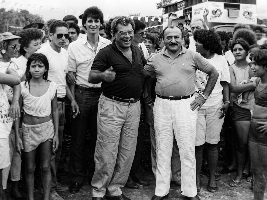 Omar Aziz com Amazonino Mendes e Gilberto Mestrinho